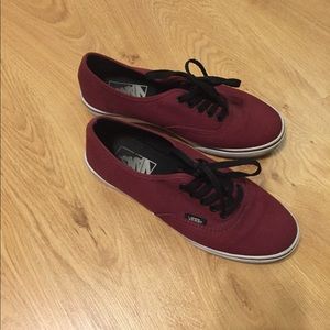 Maroon vans
